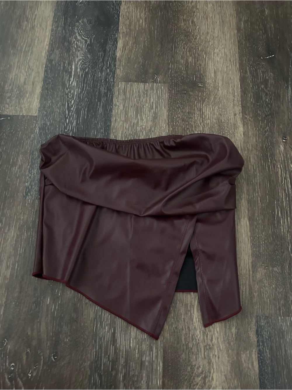 Leather Crop Top